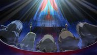 The Gorosei bow down to Imu as seen in the One Piece anime (Image credit: Toei Animation)